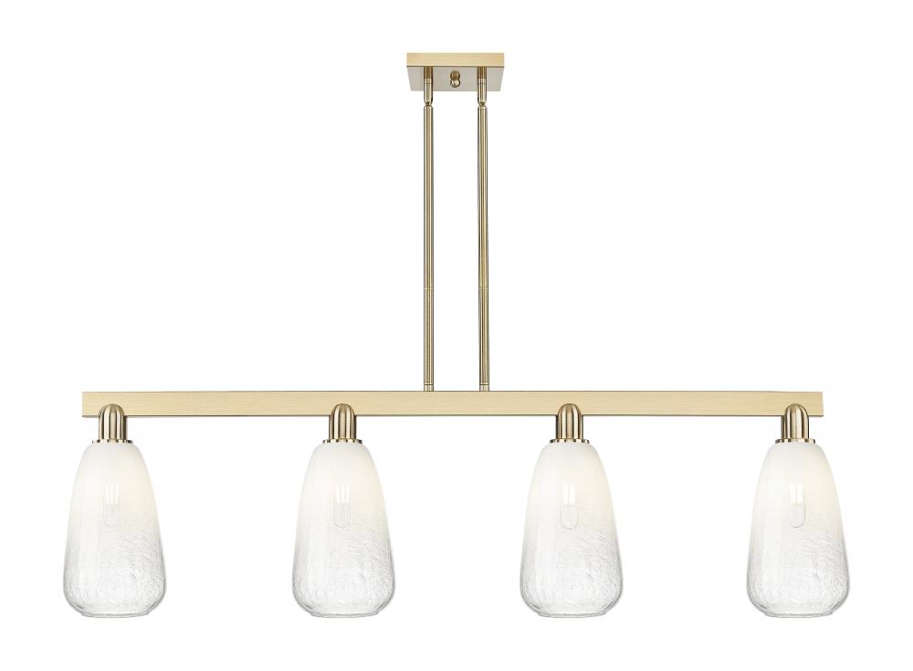 Brookhaven Almond - 4 Light - 48 inch - Champagne Bronze - Cord hung - Island Light