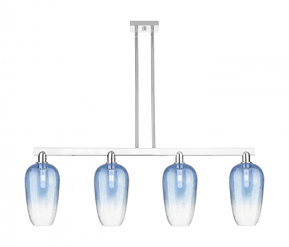 Brookhaven Flute - 4 Light - 48 inch - Polished Chrome - Cord hung - Island Light