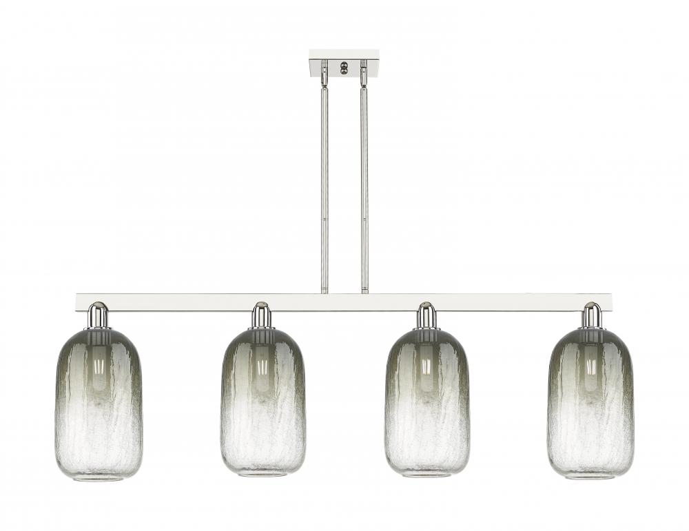 Brookhaven Cloche - 4 Light - 48 inch - Polished Nickel - Cord hung - Island Light