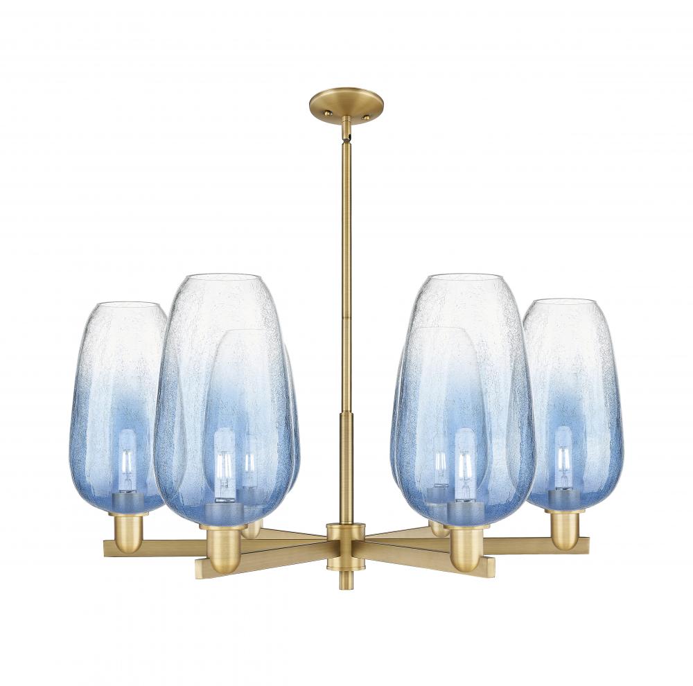 Brookhaven Flute - 6 Light - 24 inch - Brushed Brass - Chandelier