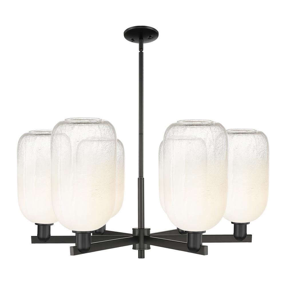 Brookhaven Cloche - 6 Light - 24 inch - Matte Black - Chandelier