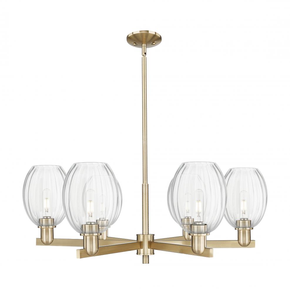 Preston - 6 Light - 24 inch - Satin Nickel - Chandelier