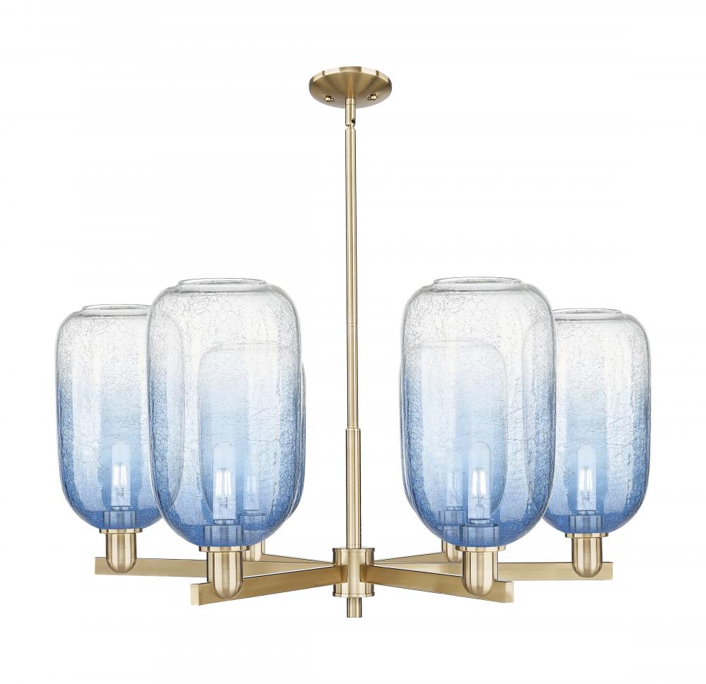 Brookhaven Cloche - 6 Light - 24 inch - Satin Nickel - Chandelier