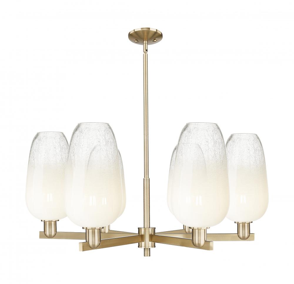Brookhaven Flute - 6 Light - 24 inch - Satin Nickel - Chandelier