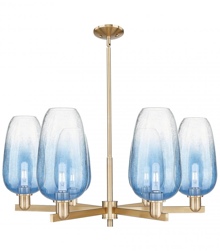 Brookhaven Flute - 6 Light - 24 inch - Satin Nickel - Chandelier