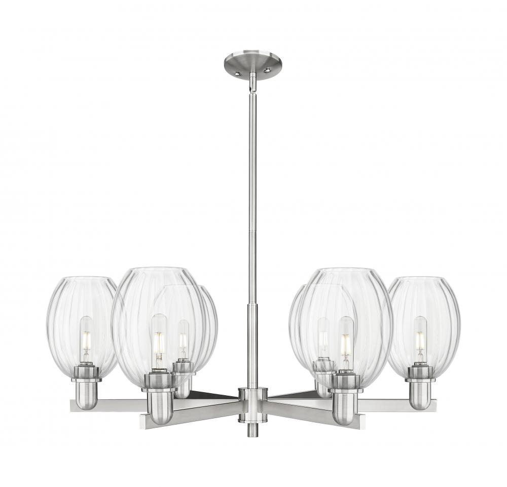 Preston - 6 Light - 24 inch - Satin Nickel - Chandelier