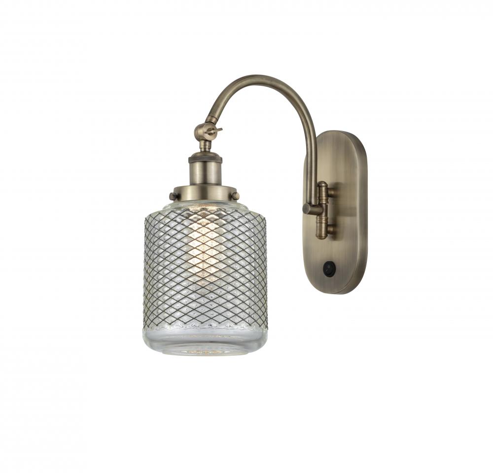Stanton - 1 Light - 6 inch - Antique Brass - Adjustable Swing Arm