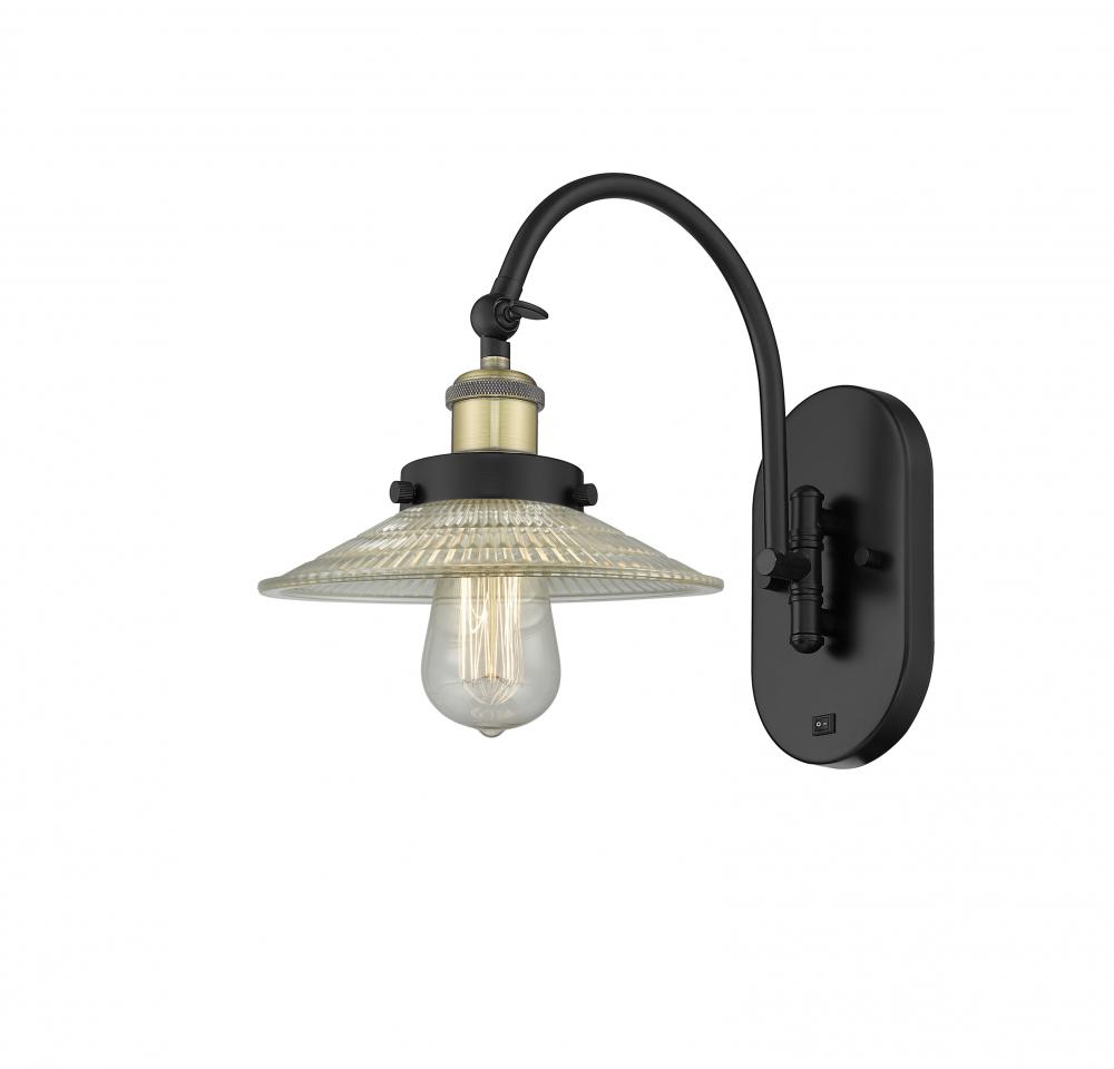 Halophane - 1 Light - 9 inch - Black Antique Brass - Adjustable Swing Arm