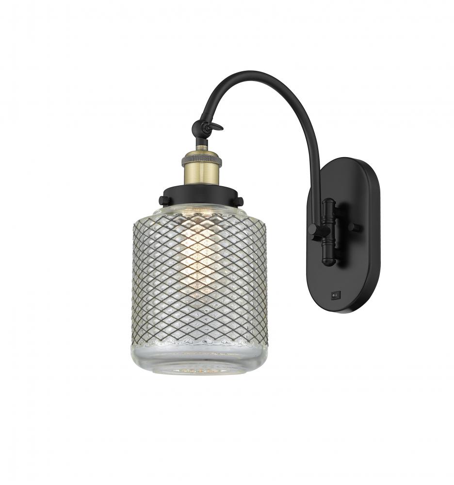Stanton - 1 Light - 6 inch - Black Antique Brass - Adjustable Swing Arm