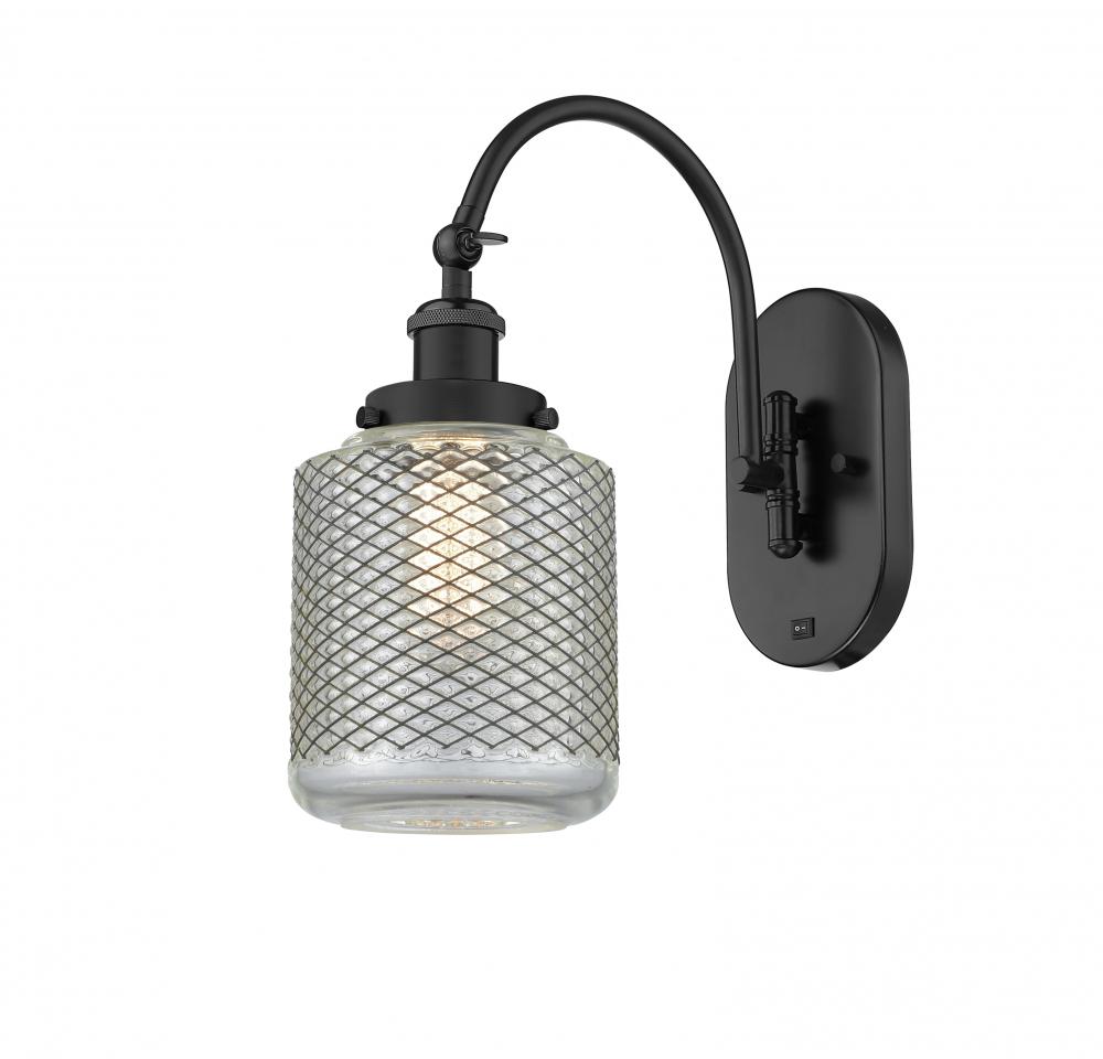 Stanton - 1 Light - 6 inch - Matte Black - Adjustable Swing Arm