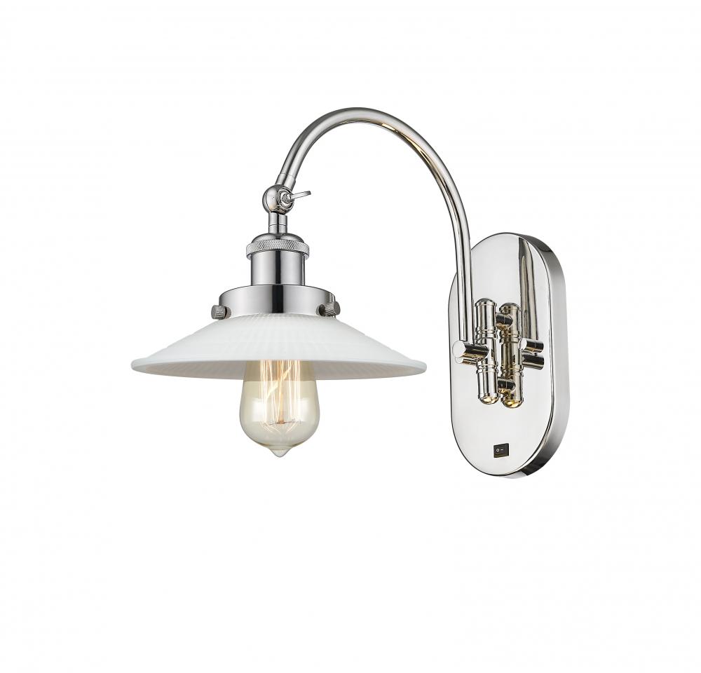 Halophane - 1 Light - 9 inch - Polished Nickel - Adjustable Swing Arm
