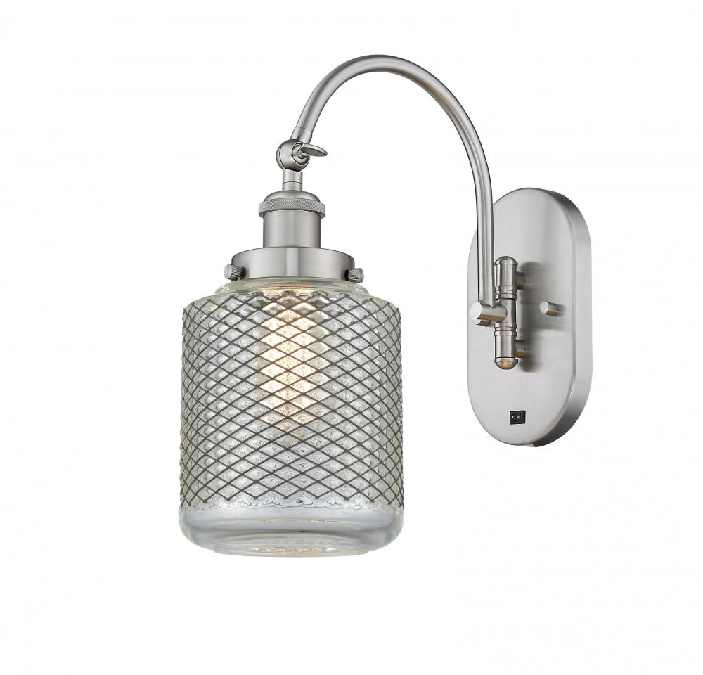 Stanton - 1 Light - 6 inch - Brushed Satin Nickel - Adjustable Swing Arm