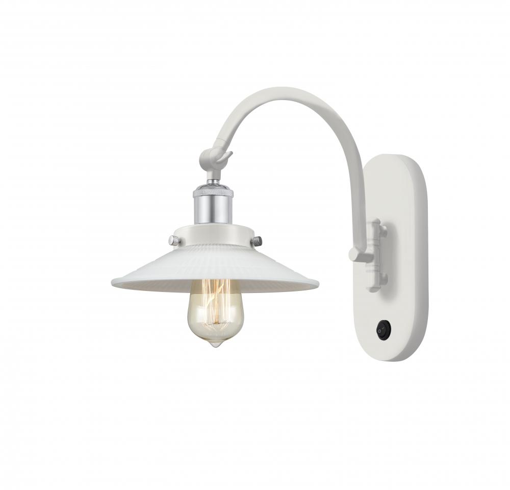 Halophane - 1 Light - 9 inch - White Polished Chrome - Adjustable Swing Arm