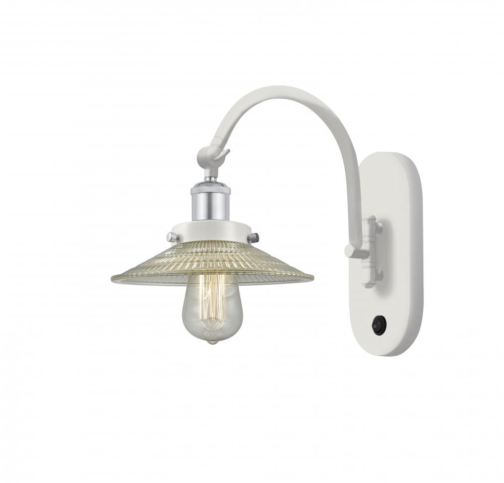 Halophane - 1 Light - 9 inch - White Polished Chrome - Adjustable Swing Arm