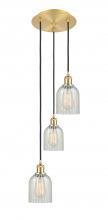Innovations Lighting 113B-3P-SG-G2511 - Caledonia - 3 Light - 12 inch - Satin Gold - Cord Hung - Multi Pendant