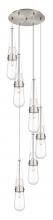 Innovations Lighting 116-452-1P-SN-G452-4CL - Milan - 6 Light - 15 inch - Brushed Satin Nickel - Multi Pendant