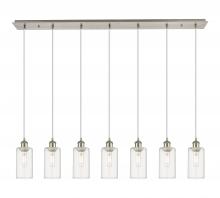 Innovations Lighting 127B-7P-SN-G434-7CL - Crown Point - 7 Light - 49 inch - Brushed Satin Nickel - Linear Pendant
