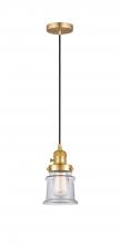 Innovations Lighting 201CSW-SG-G182S - Canton - 1 Light - 5 inch - Satin Gold - Cord hung - Mini Pendant