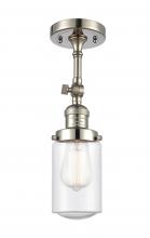 Innovations Lighting 201F-PN-G314 - Dover - 1 Light - 5 inch - Polished Nickel - Adjustable Semi-Flush Mount