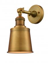 Innovations Lighting 203-BB-M9-BK - Addison - 1 Light - 5 inch - Brushed Brass - Adjustable Sconce