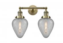 Innovations Lighting 208-AB-G165 - Geneseo - 2 Light - 17 inch - Antique Brass - Adjustable Bath Vanity Light