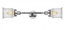 Innovations Lighting 208L-PC-G184-LED - Canton - 2 Light - 6 inch - Polished Chrome - Adjustable Bath Vanity Light