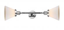 Innovations Lighting 208L-PC-G41-LED - Cone - 2 Light - 8 inch - Polished Chrome - Adjustable Bath Vanity Light