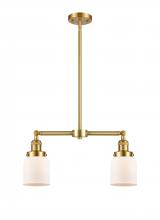 Innovations Lighting 209-SG-G51 - Bell - 2 Light - 21 inch - Satin Gold - Stem Hung - Adjustable Island Light