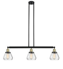 Innovations Lighting 213-BAB-G172 - Fulton - 3 Light - 39 inch - Black Antique Brass - Stem Hung - Adjustable Island Light