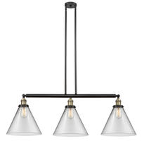 Innovations Lighting 213-BAB-G42-L - Cone - 3 Light - 44 inch - Black Antique Brass - Stem Hung - Adjustable Island Light