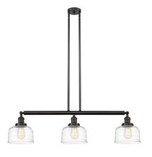Innovations Lighting 213-OB-G713 - Bell - 3 Light - 41 inch - Oil Rubbed Bronze - Stem Hung - Adjustable Island Light
