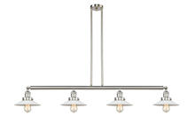 Innovations Lighting 214-SN-G1 - Halophane - 4 Light - 53 inch - Brushed Satin Nickel - Stem Hung - Adjustable Island Light
