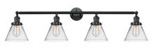 Innovations Lighting 215-BK-G42 - Cone - 4 Light - 44 inch - Matte Black - Adjustable Bath Vanity Light