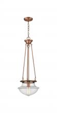 Innovations Lighting 221-1P-AC-G542 - Oxford - 1 Light - 12 inch - Antique Copper - Pendant