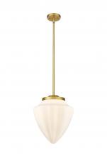 Innovations Lighting 221-1S-SG-G661-12 - Beacon - 1 Light - 16 inch - Satin Gold - Stem Hung - Pendant