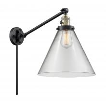 Innovations Lighting 237-BAB-G42-L - Cone - 1 Light - 12 inch - Black Antique Brass -Adjustable Swing Arm