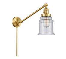 Innovations Lighting 237-SG-G184 - Canton - 1 Light - 8 inch - Satin Gold -Adjustable Swing Arm