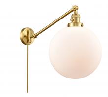 Innovations Lighting 237-SG-G201-12 - Beacon - 1 Light - 12 inch - Satin Gold -Adjustable Swing Arm