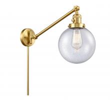 Innovations Lighting 237-SG-G204-8 - Beacon - 1 Light - 8 inch - Satin Gold -Adjustable Swing Arm