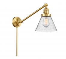 Innovations Lighting 237-SG-G44 - Cone - 1 Light - 8 inch - Satin Gold -Adjustable Swing Arm