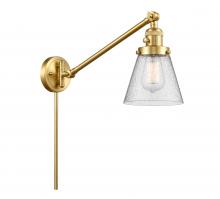 Innovations Lighting 237-SG-G64 - Cone - 1 Light - 8 inch - Satin Gold -Adjustable Swing Arm