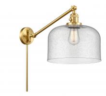 Innovations Lighting 237-SG-G74-L - Bell - 1 Light - 12 inch - Satin Gold -Adjustable Swing Arm