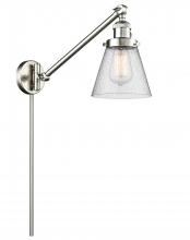 Innovations Lighting 237-SN-G64 - Cone - 1 Light - 8 inch - Brushed Satin Nickel -Adjustable Swing Arm