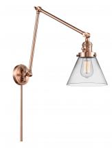 Innovations Lighting 238-AC-G42 - Cone - 1 Light - 8 inch - Antique Copper -Adjustable Swing Arm