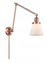 Innovations Lighting 238-AC-G61 - Cone - 1 Light - 8 inch - Antique Copper -Adjustable Swing Arm
