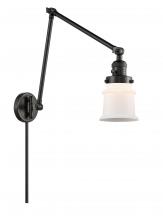 Innovations Lighting 238-BK-G181S - Canton - 1 Light - 8 inch - Matte Black -Adjustable Swing Arm