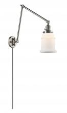 Innovations Lighting 238-SN-G181 - Canton - 1 Light - 6 inch - Brushed Satin Nickel -Adjustable Swing Arm