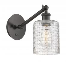 Innovations Lighting 317-1W-OB-G112C-5CL - Cobbleskill - 1 Light - 5 inch - Oil Rubbed Bronze - Adjustable Sconce