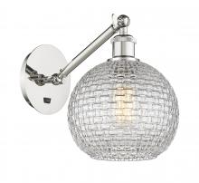 Innovations Lighting 317-1W-PN-G122C-8CL - Athens - 1 Light - 8 inch - Polished Nickel - Adjustable Sconce