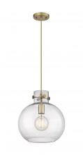 Innovations Lighting 410-1PM-BB-G410-12SDY - Newton Sphere - 1 Light - 12 inch - Brushed Brass - Cord hung - Mini Pendant